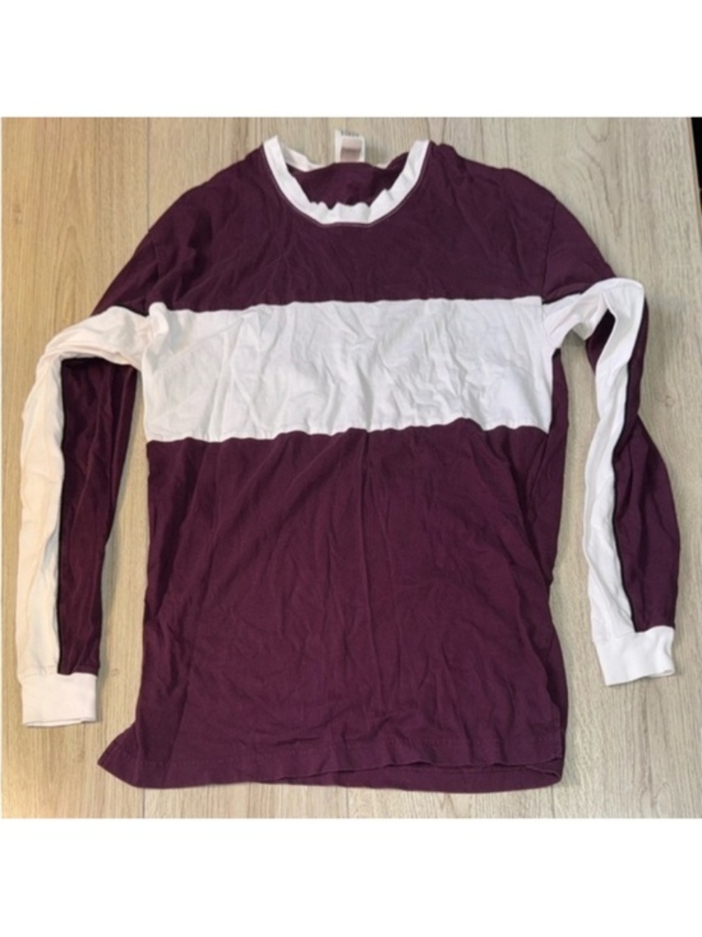Victoria’s Secret pink purple white long sleeve shirt top